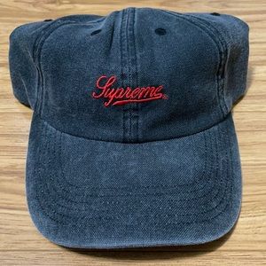 Supreme Script Logo 6 Panel Hat